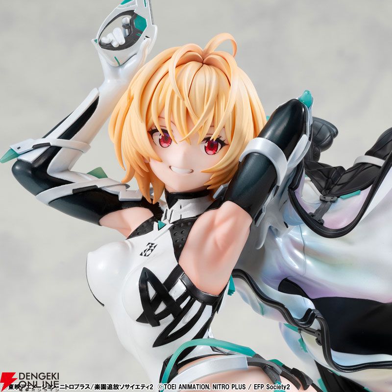『楽園追放』ガブリエルがフィギュア化。柔らかなボディラインとジャケットのオーロラカラー塗装に注目