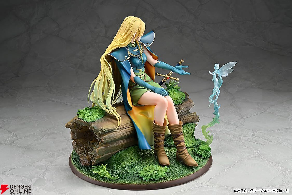 『ロードス島戦記』ディードリットの束の間の休息をフィギュア化。風の精霊に語りかける優しい声が聞こえそう