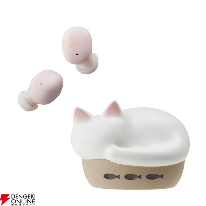 電源が入ると「みゃー」と鳴く、猫をモチーフにした完全ワイヤレス