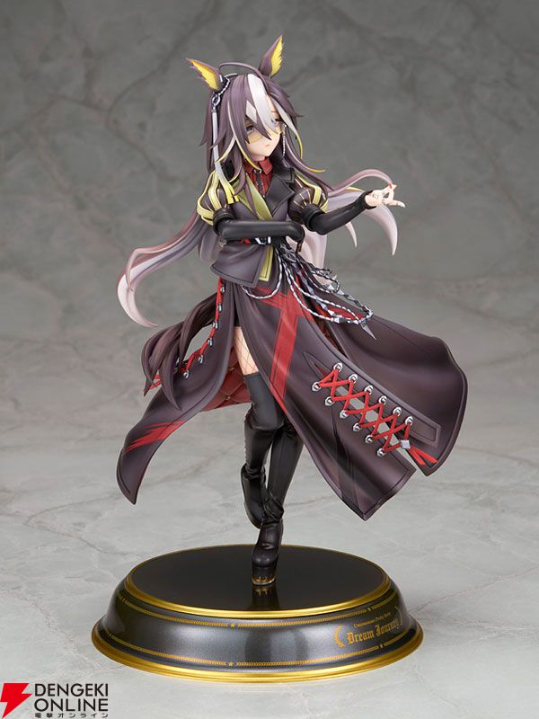 『ウマ娘』ドリームジャーニーの美しくもエッジの効いたフィギュアが予約受付中。風になびく衣装やクールな佇まいが魅力