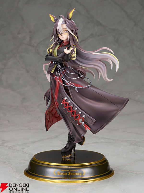 『ウマ娘』ドリームジャーニーの美しくもエッジの効いたフィギュアが予約受付中。風になびく衣装やクールな佇まいが魅力