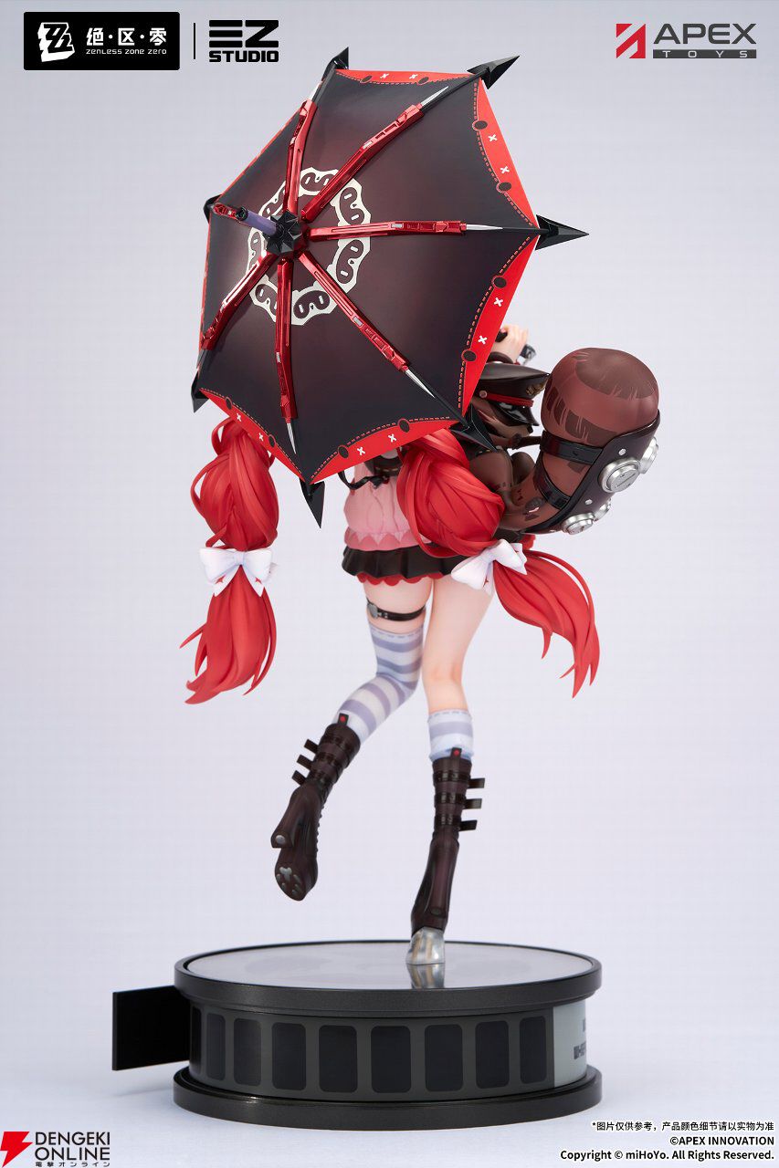 『ゼンレスゾーンゼロ』浮波柚葉がイラストそのままにフィギュア化。悪戯っぽい笑みや柔らかそうな足、大きな傘が印象的