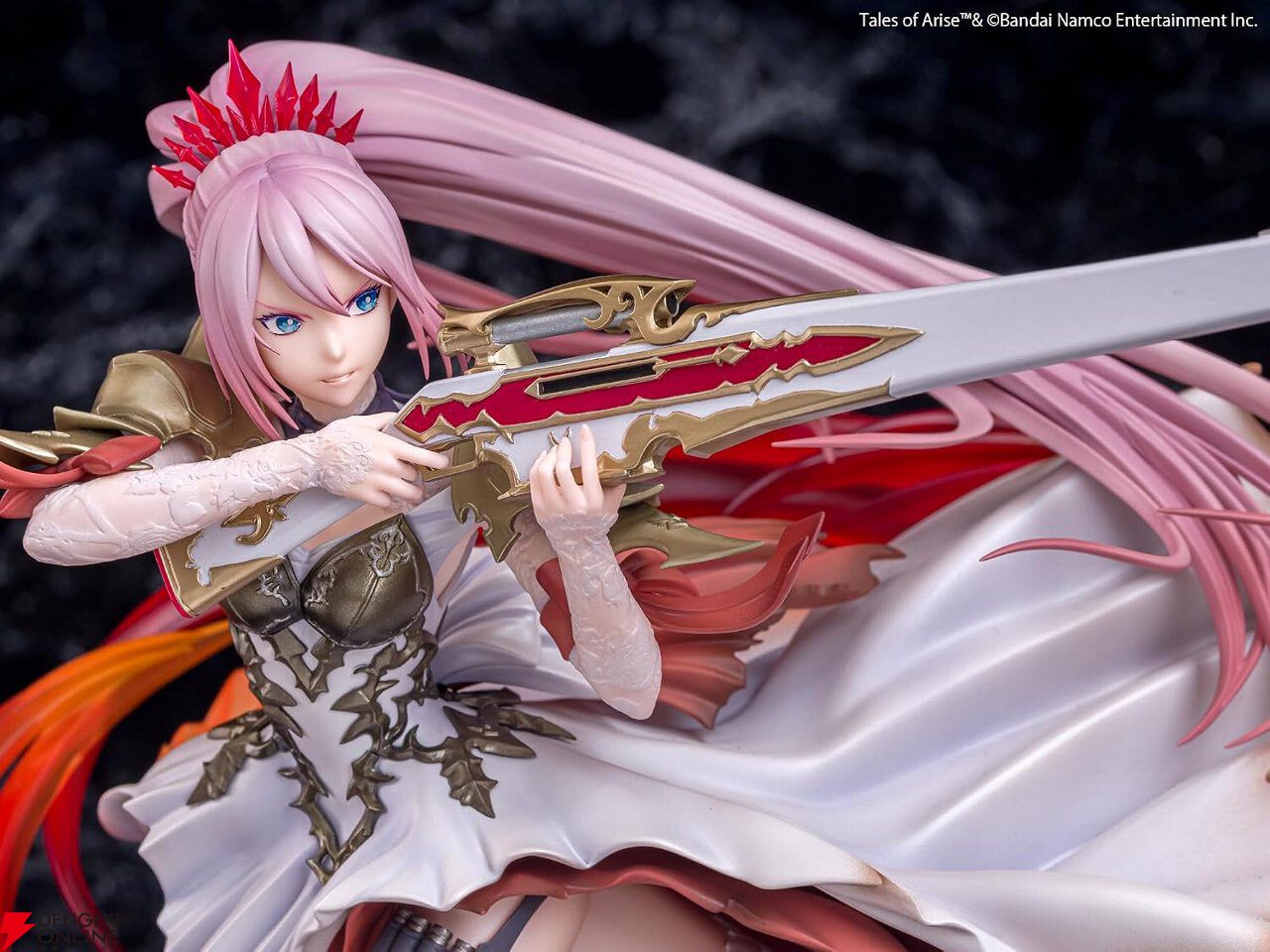 『テイルズ オブ アライズ』シオンが迫力満点の戦闘ポーズでフィギュア化。ドレスの翻りやソックスのレース模様まで丁寧に造形