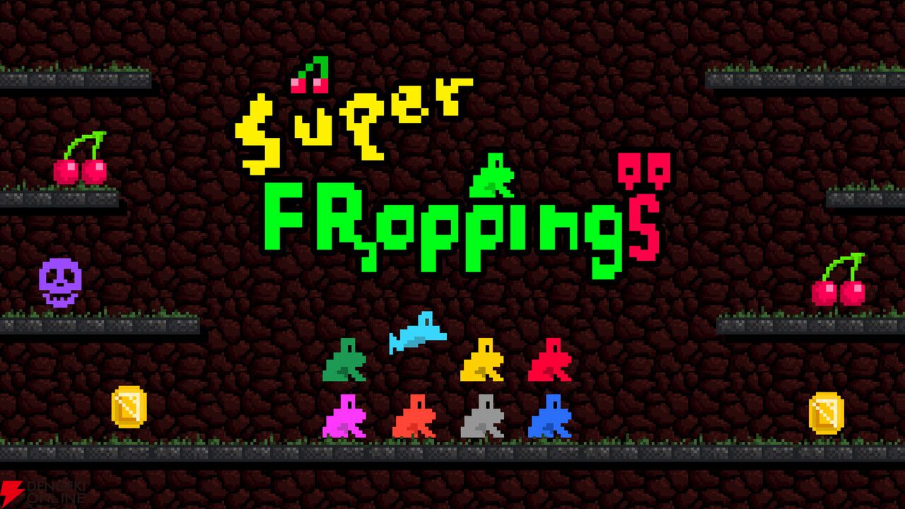 Aボタンでジャンプ、Bボタンで反転！ 2ボタンで頂点を目指す『スーパーフロッピンズ』Steamで本日10/30配信
