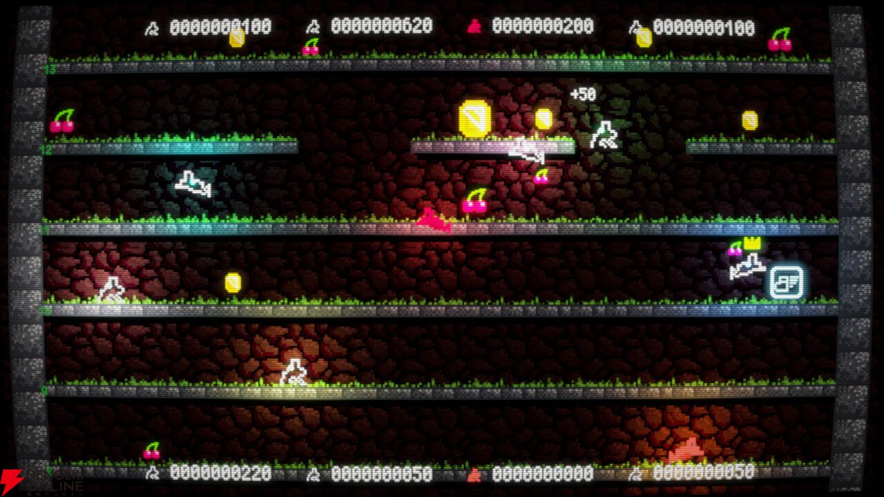 Aボタンでジャンプ、Bボタンで反転！ 2ボタンで頂点を目指す『スーパーフロッピンズ』Steamで本日10/30配信