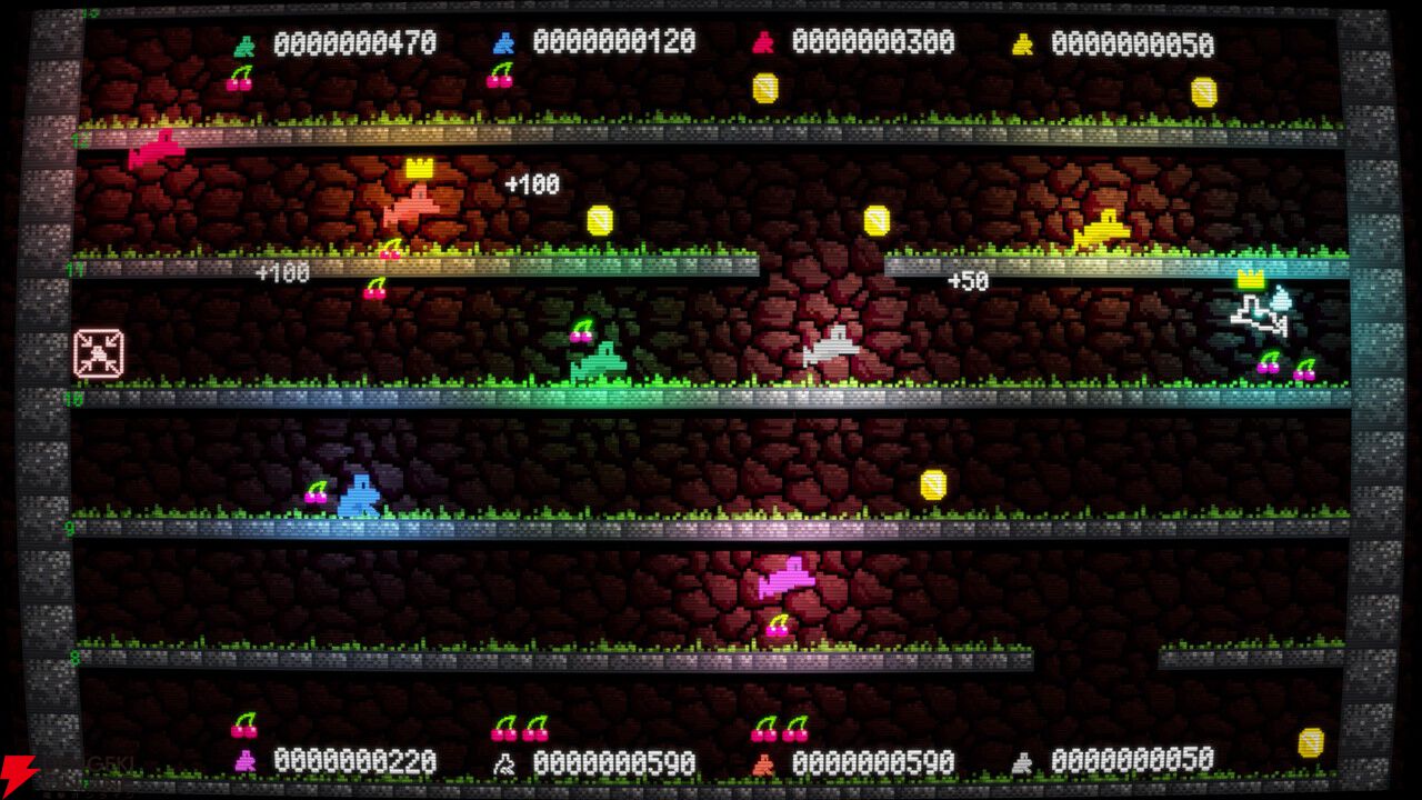 Aボタンでジャンプ、Bボタンで反転！ 2ボタンで頂点を目指す『スーパーフロッピンズ』Steamで本日10/30配信
