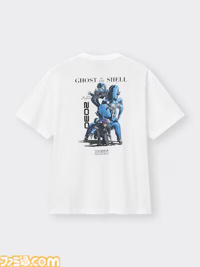 『攻殻機動隊 S.A.C』GUコラボTシャツが7月22日発売。草薙素子の劇中のワンシーンを描いたもの、タチコマのシンプルキュートなデザインなどが登場