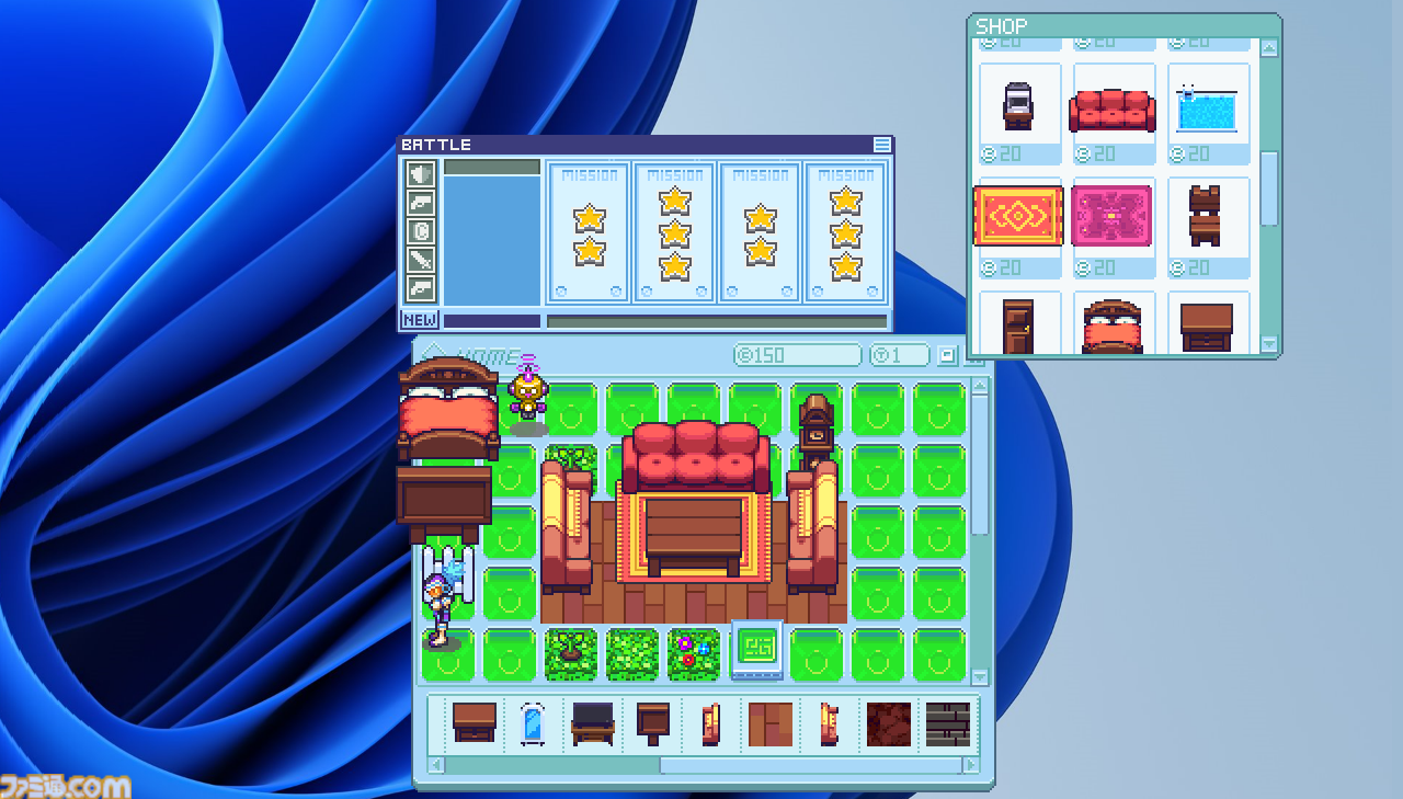 画像ページ (3/3) PCのデスクトップで進行する放置ゲーム