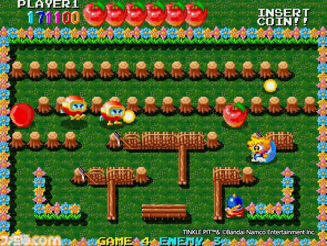 【アケアカ】『ティンクルピット』Switch/PS4向けに7月11日配信。パックマンたち往年のナムコキャラクターが多数登場するお祭りアクション