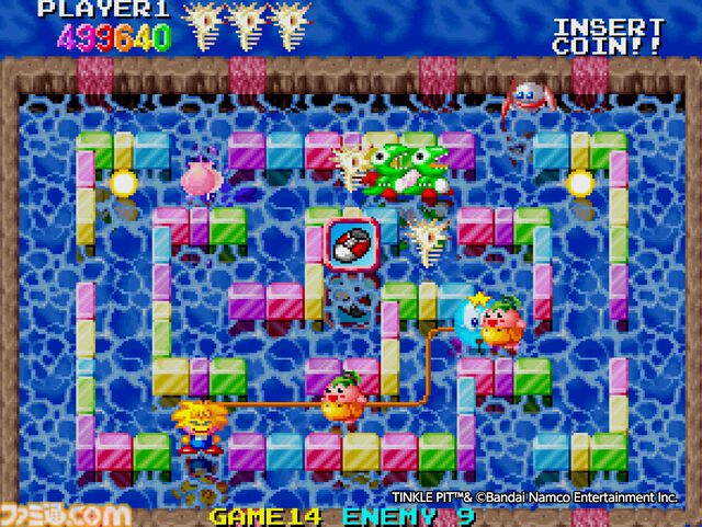 【アケアカ】『ティンクルピット』Switch/PS4向けに7月11日配信。パックマンたち往年のナムコキャラクターが多数登場するお祭りアクション