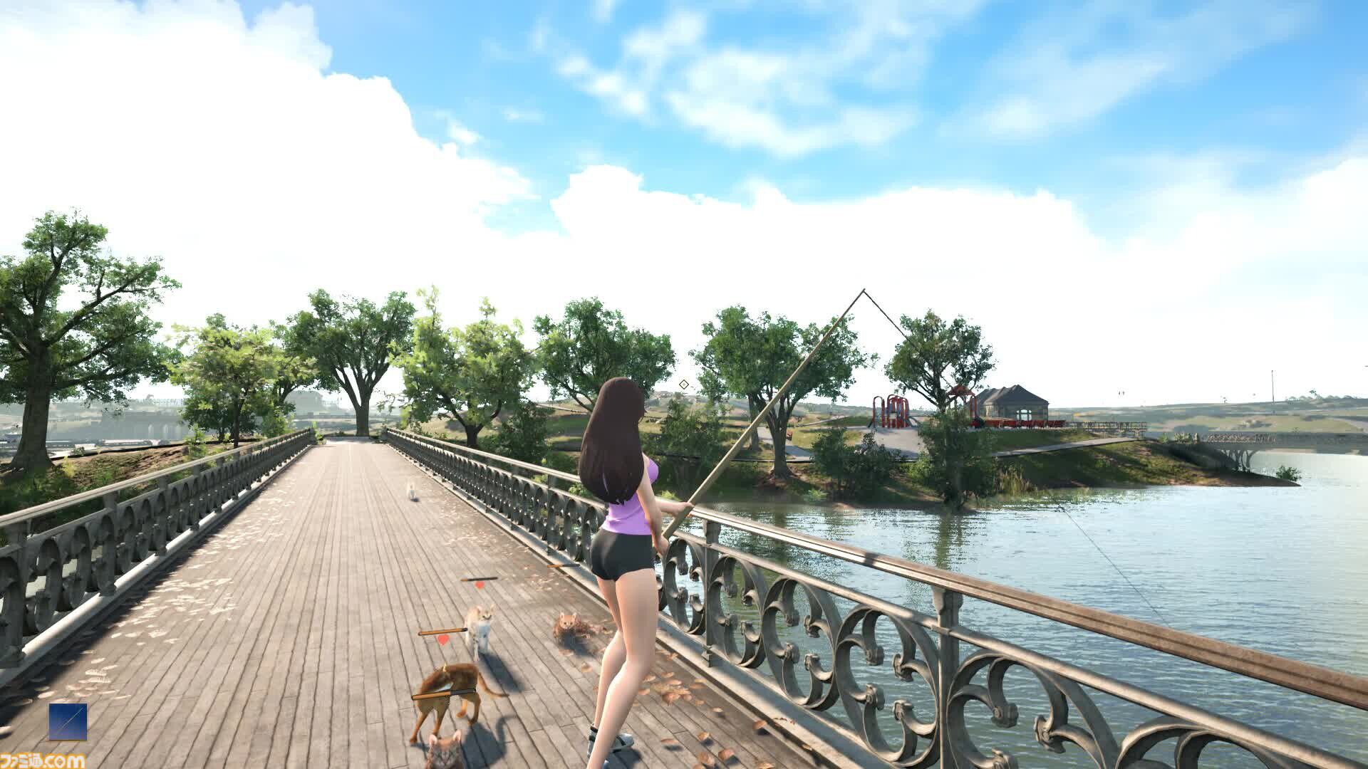 野良ネコ餌付けフィッシング『Fishing for cats』Steamで7/25発売。魚を貢いで猫と仲良くなれる