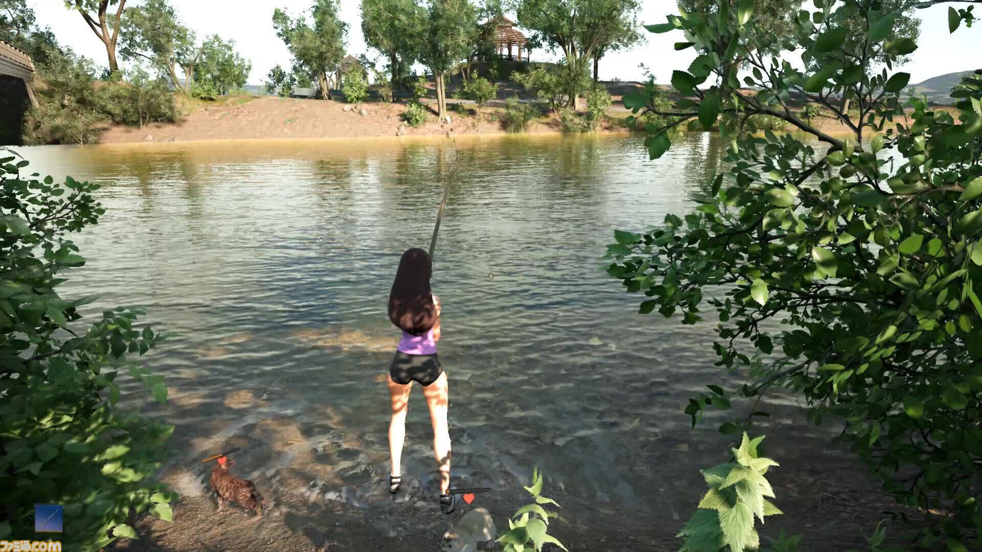 野良ネコ餌付けフィッシング『Fishing for cats』Steamで7/25発売。魚を貢いで猫と仲良くなれる