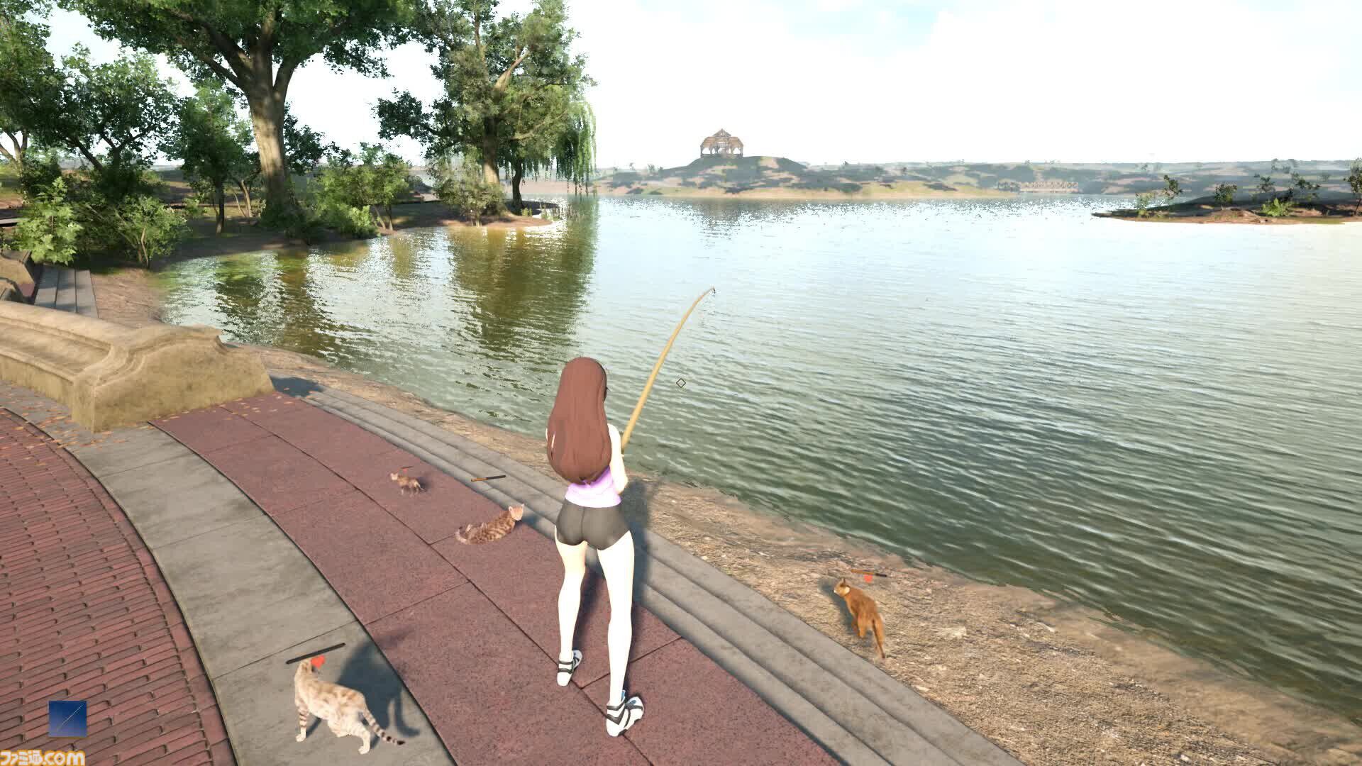 野良ネコ餌付けフィッシング『Fishing for cats』Steamで7/25発売。魚を貢いで猫と仲良くなれる