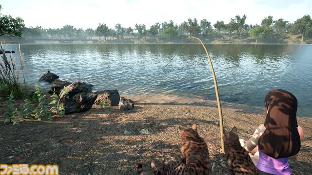野良ネコ餌付けフィッシング『Fishing for cats』Steamで7/25発売。魚を貢いで猫と仲良くなれる
