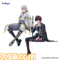 『刀剣乱舞ONLINE』鶴丸国永、肥前忠広のぬーどるストッパーフィギュアが登場。“みんなのくじ”が7月27日よりローソンや書店などで発売