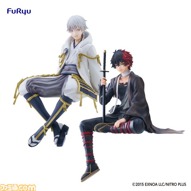 『刀剣乱舞ONLINE』鶴丸国永、肥前忠広のぬーどるストッパーフィギュアが登場。“みんなのくじ”が7月27日よりローソンや書店などで発売