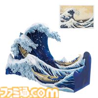葛飾北斎の一番くじが8/31発売。荒々しい大波を描いた“冨嶽三十六景 神奈川沖浪裏”がジオラマ化
