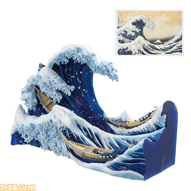 葛飾北斎の一番くじが8/31発売。荒々しい大波を描いた“冨嶽三十六景 神奈川沖浪裏”がジオラマ化