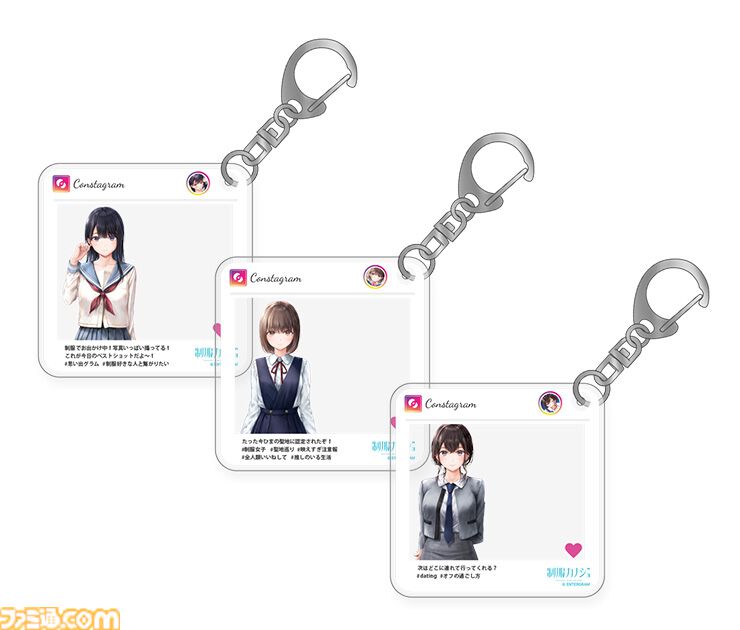 『制服カノジョ』グッズがエビテン避難所で予約開始。3ヒロインのLIMEスタンプマグネットや“彼シャツハンガー”がラインアップ