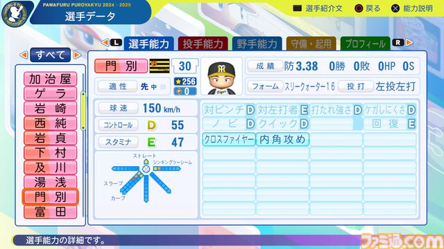 『パワプロ2024』阪神タイガース選手能力一覧