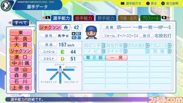 『パワプロ2024』横浜DeNAベイスターズ選手能力一覧