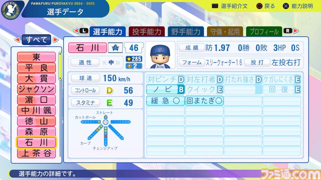 『パワプロ2024』横浜DeNAベイスターズ選手能力一覧