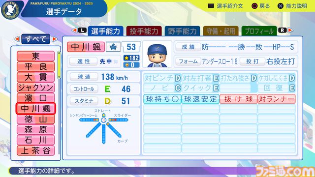 『パワプロ2024』横浜DeNAベイスターズ選手能力一覧
