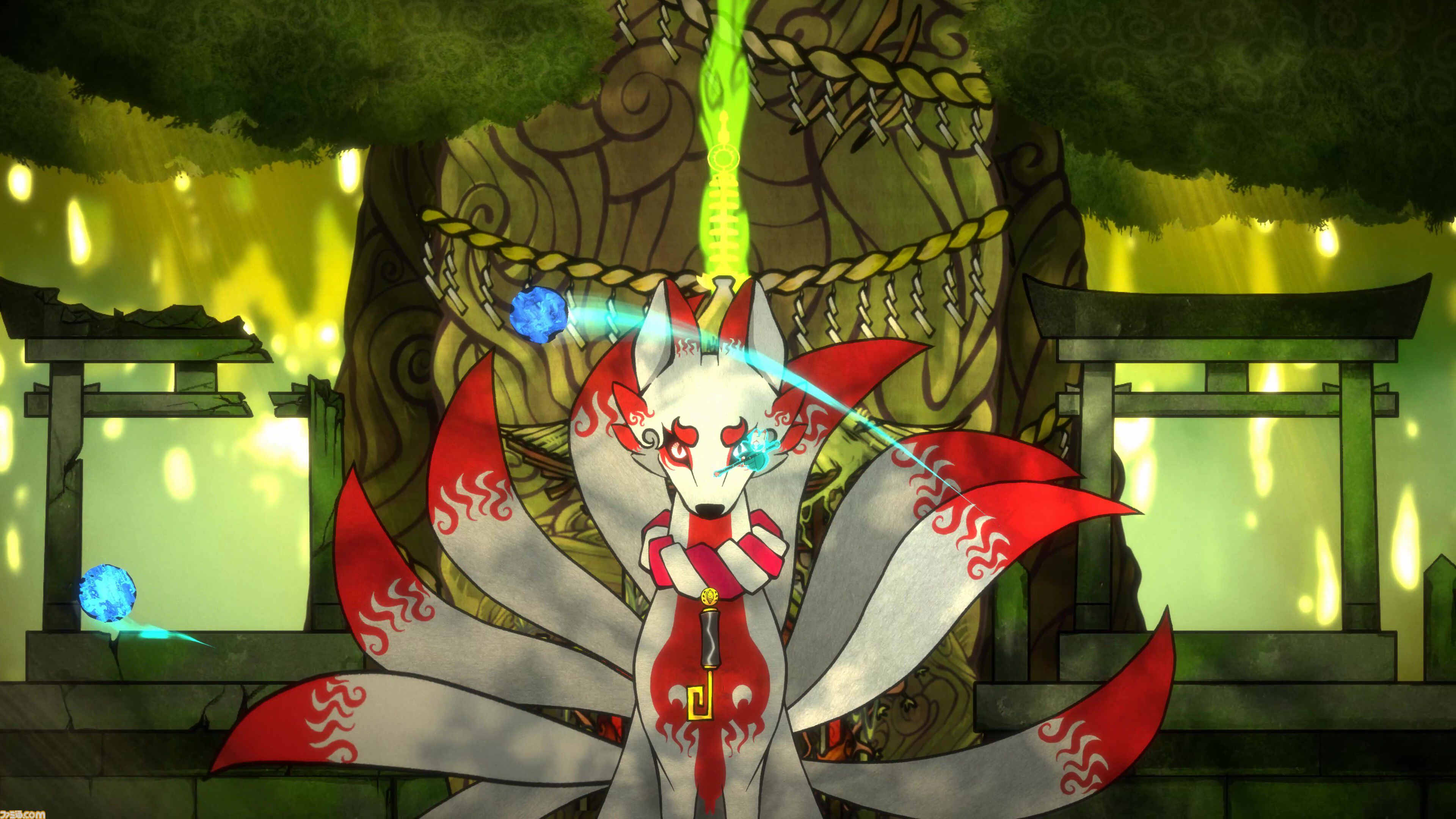 探索型2D和風アクション『ボウと月夜の碧い花』本日（7/18）Switch/PS5で発売。日本の神話・民間伝承が題材の世界を冒険する