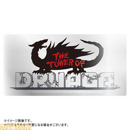 『ドルアーガの塔』40周年記念グッズとしてつるはしやジェットブーツなどのアクリルスタンド、ロゴをあしらったアクリルブロックの受注販売が開始