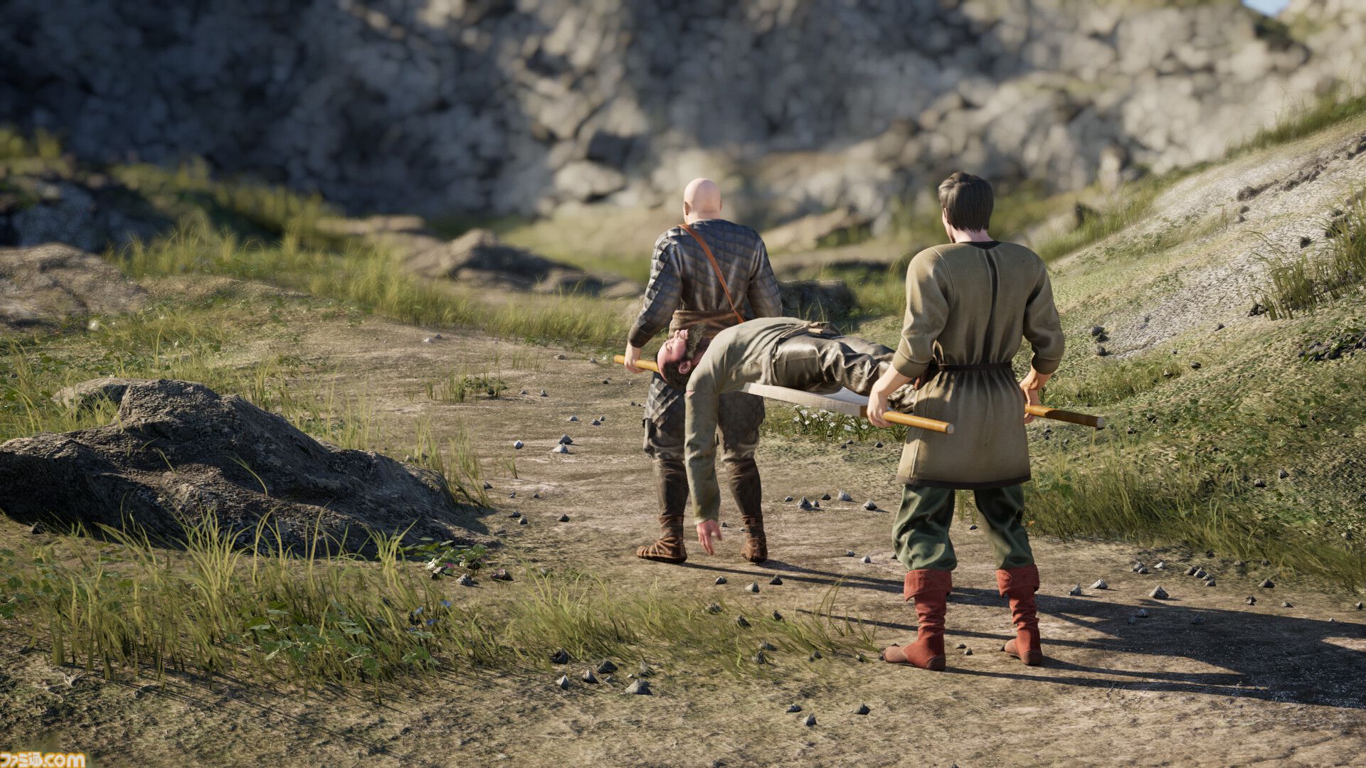 病人を担架で運ぶアクション『STRETCHER MEN』7月29日にリリース。ふたりの担ぎ手を操作して険しい道を進み、診療所を目指せ