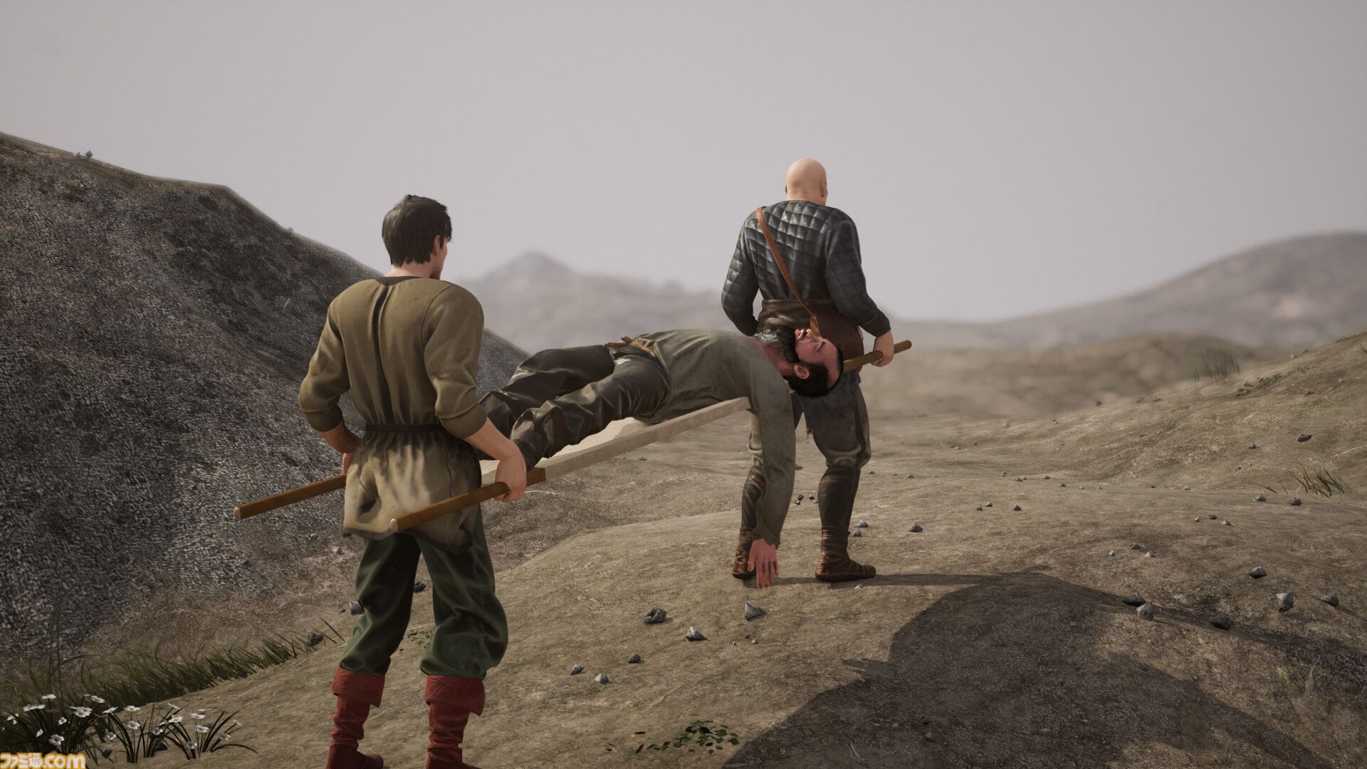 病人を担架で運ぶアクション『STRETCHER MEN』7月29日にリリース。ふたりの担ぎ手を操作して険しい道を進み、診療所を目指せ