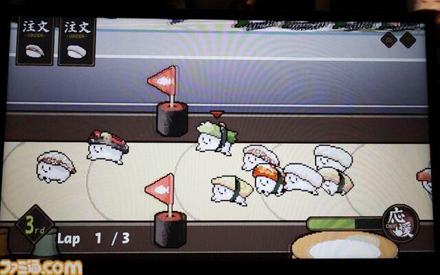 『Wabisabi : Sushi Derby』は回転寿司のレーンでかわいい寿司たちがレースする育成シミュレーション。寿司ならではのシステムを盛り込んだゲームデザインに注目【BitSummit Drift】