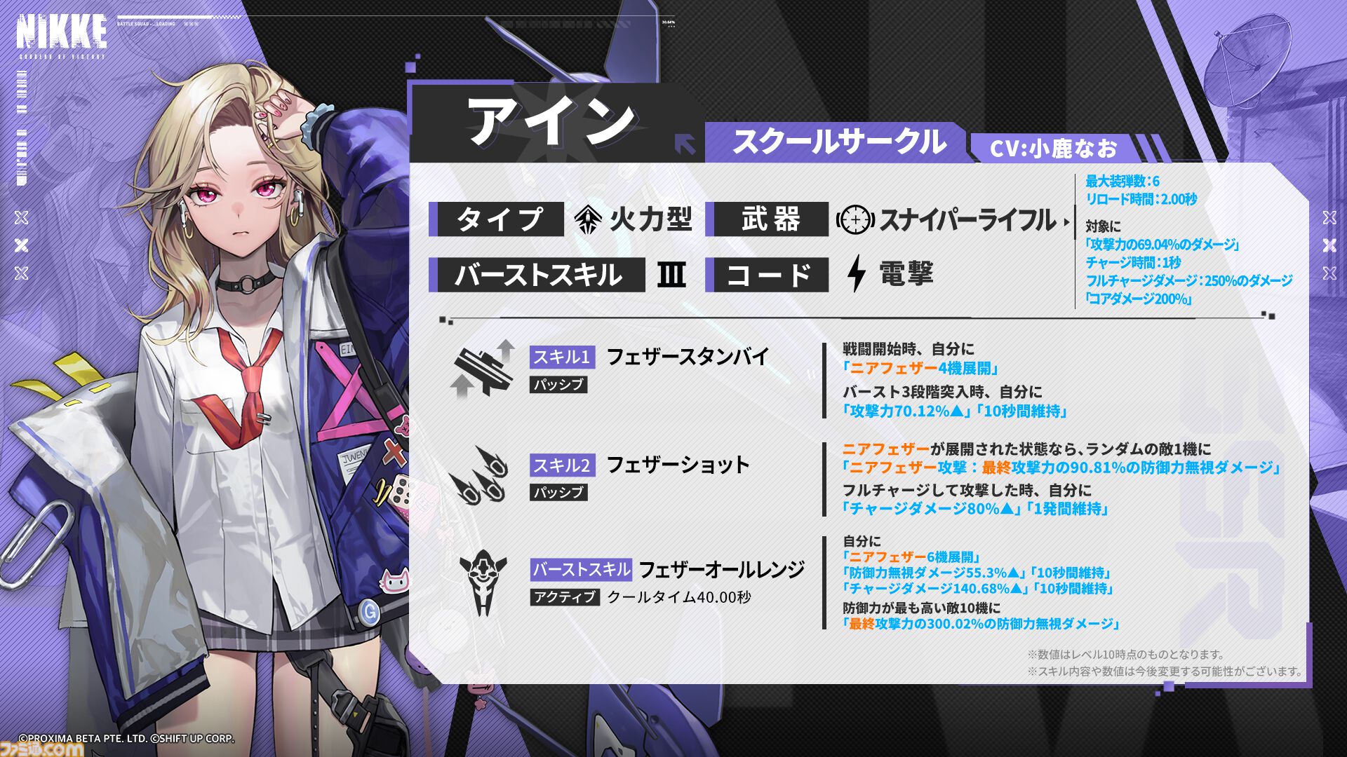 ニケ☆オーダーページ NIKKE』新SSRニケ“アイン”（CV：小鹿なお）が登場する最新
