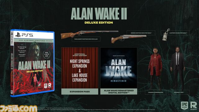 『アランウェイク2』PS5パッケージ版が日本国内で10月22日に発売決定。拡張パックや前作のダウンロード版も収録される豪華版