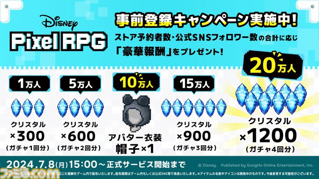 『ディズニー ピクセルRPG』ゲームプレイデモ動画が公開。ミッキーやプーさんたちによる賑やかなバトルを収録