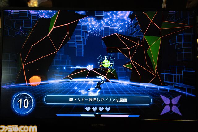 弾幕を吸収して強くなる3Dアクション『StreamStratos（ストリーム ストラトス）』。回数制限のあるバリアの使い所を考える戦略性がおもしろい【BitSummit Drift】