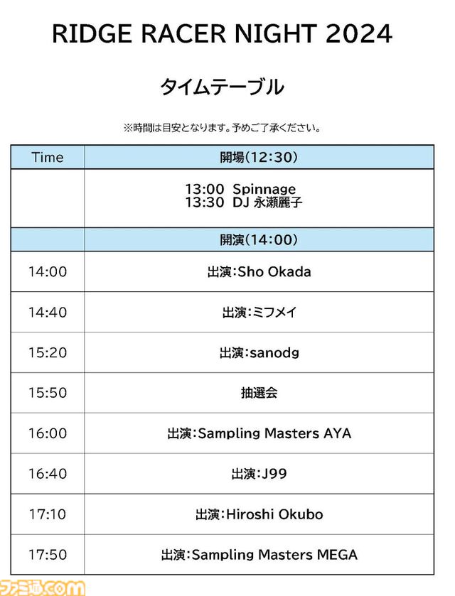 『リッジレーサー』30周年記念DJイベントアフターリポート。7年ぶりの開催で豪華絢爛クリエイターが競演【RIDGE RACER NIGHT 2024】