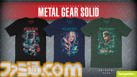 『メタルギア』公式コラボTシャツがFangamer Japanで発売。歴代主人公のソリッド・スネーク、雷電、ネイキッド・スネークが鮮やかに描かれる