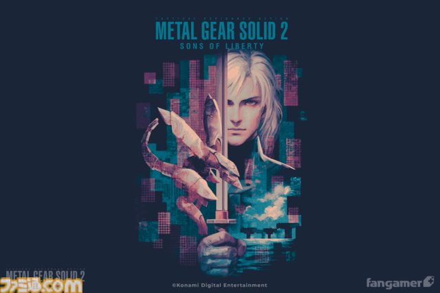 『メタルギア』公式コラボTシャツがFangamer Japanで発売。歴代主人公のソリッド・スネーク、雷電、ネイキッド・スネークが鮮やかに描かれる