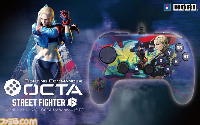 『スト6』キャミィ/ジュリデザインの格ゲー向けパッド発売。ホリとのコラボモデル。コマンド入力や同時押しに特化したボタン配置