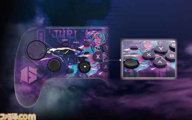『スト6』キャミィ/ジュリデザインの格ゲー向けパッド発売。ホリとのコラボモデル。コマンド入力や同時押しに特化したボタン配置