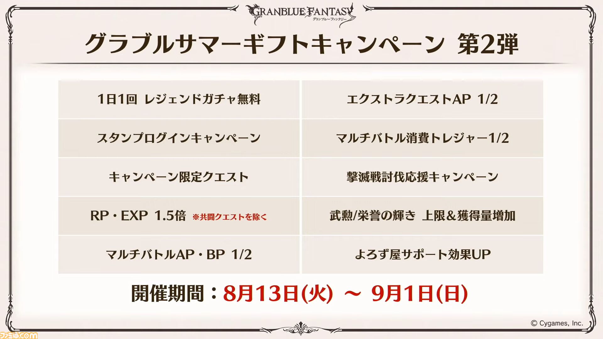 『グラブル真夏の生放送！SP』で発表された情報まとめ。『転スラ』とのコラボイベントや『GBVSR』のベリアルの際どいコスチュームなど新情報満載