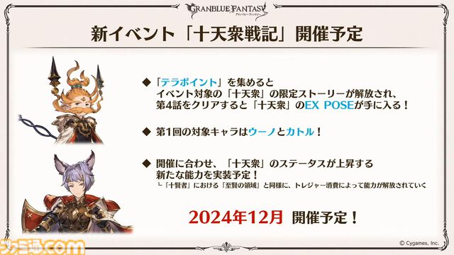 『グラブル真夏の生放送！SP』で発表された情報まとめ。『転スラ』とのコラボイベントや『GBVSR』のベリアルの際どいコスチュームなど新情報満載