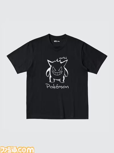 【ポケモン】ゲンガーやイーブイたちがスケッチ風デザインのUTとなって登場。本日（7/29）よりユニクロで発売