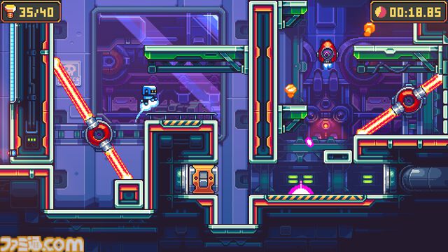 ドット絵2Dアクション『BZZZT: バズボット！』が日本語対応。小さいAIロボが未来の世界でダッシュやギミックを使い激ムズステージを突き進む