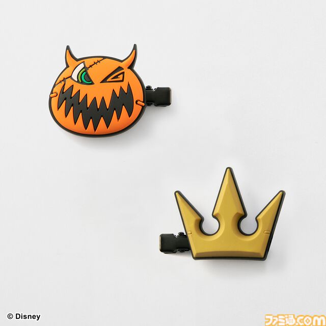 『キングダム ハーツ』シリーズ、ハロウィンタウンモチーフのヘアクリップセットと缶型グラスが登場。ヘアクリップセットが10月3日、缶型グラスが9月28日発売予定