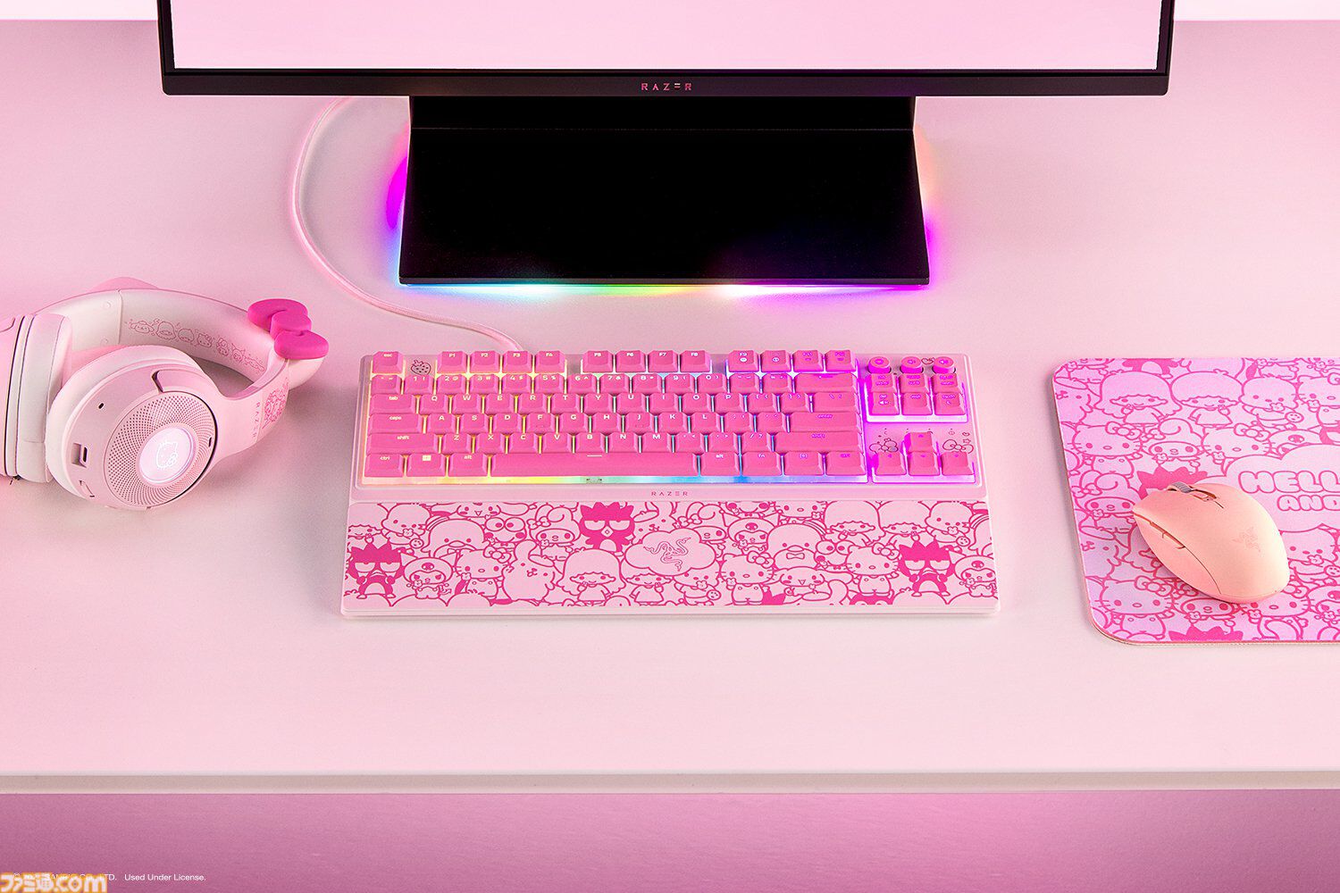 Razer×サンリオ】ピンクでかわいい“ハローキティ”モチーフのゲーミングガジェットが登場。日本では現在キーボードのみ購入可能 |  ゲーム・エンタメ最新情報のファミ通.com