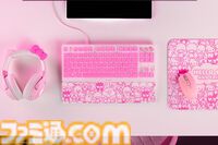 【Razer×サンリオ】ピンクでかわいい“ハローキティ”モチーフのゲーミングガジェットが登場。日本では現在(7/29)キーボードのみ購入可能