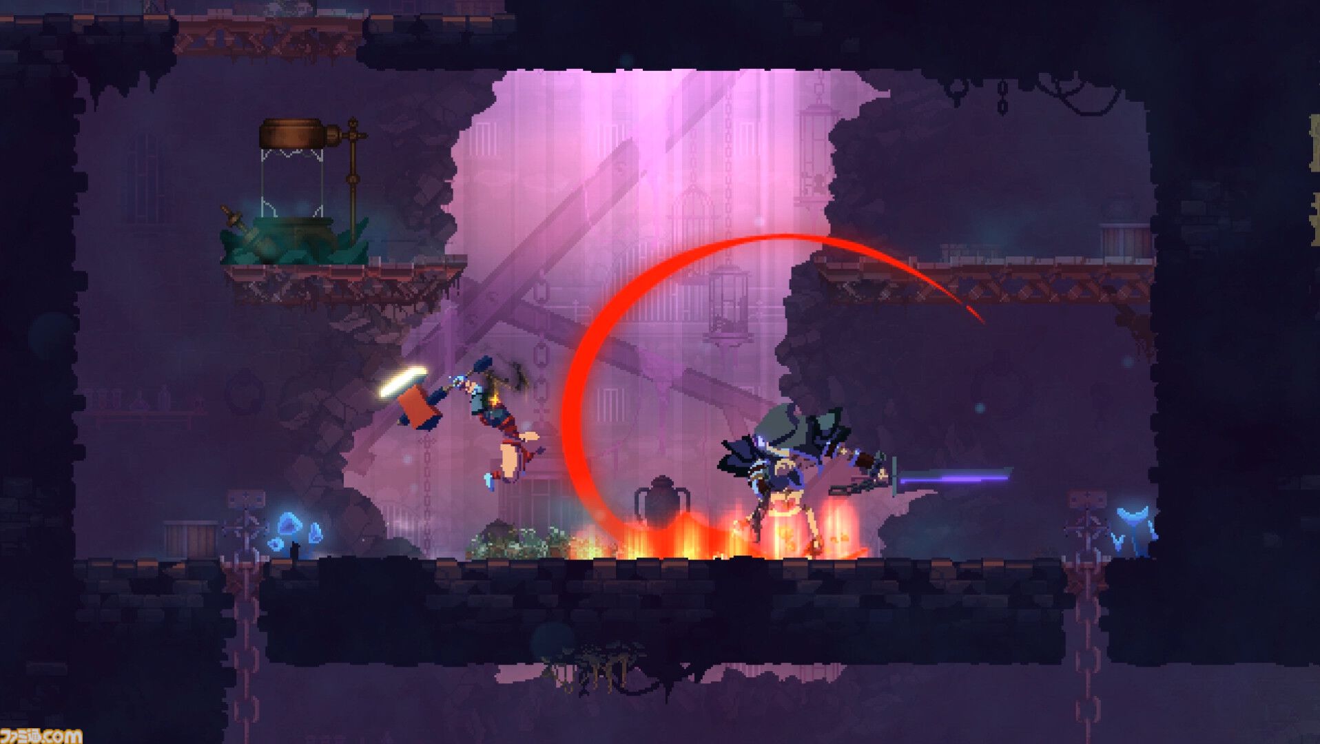 『Dead Cells』最終大型アップデートが8月19日に配信。ギロチンで処刑寸前の主人公が描かれたキーアートが公開