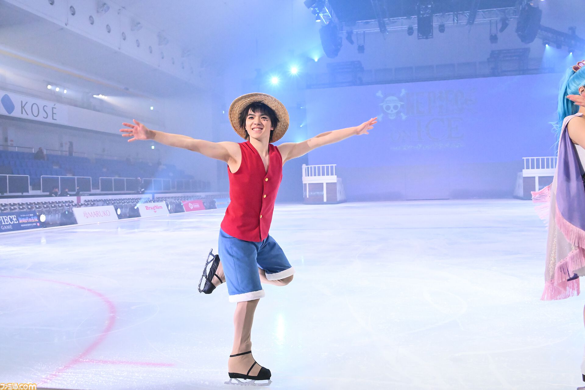 『ワンピース・オン・アイス』宇野昌磨さんとゲーマー4人がきゃっきゃする記事。殴る蹴るには物理法則が邪魔